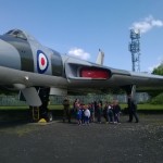Wolves and Bears visit Air Museum